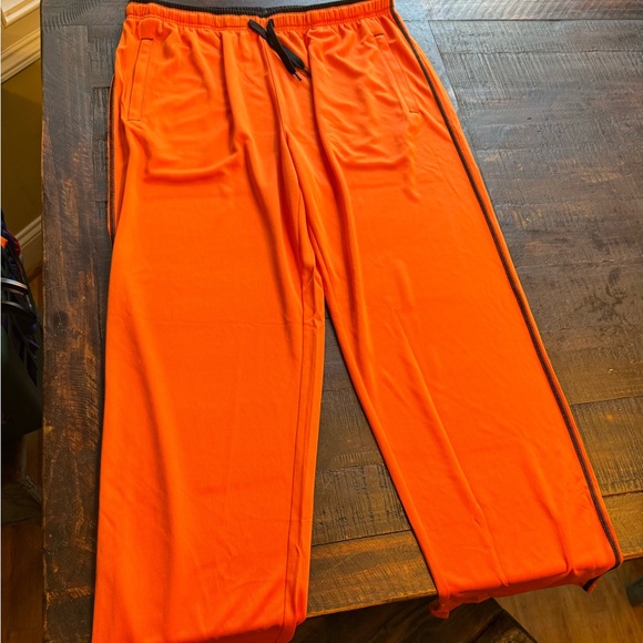 Never worn, thin orange joggers, XL - Picture 3 of 6